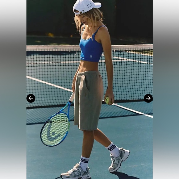 NWOT FP Movement by Free People Olive Green Athletic Shorts - Picture 3 of 3